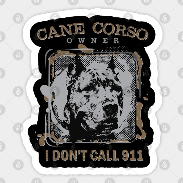 Cane Corso - Italian Mastiff Sticker by Nartissima